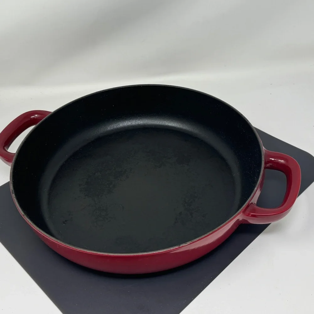 Williams sonoma Staub red cast iron 12 inch double handles